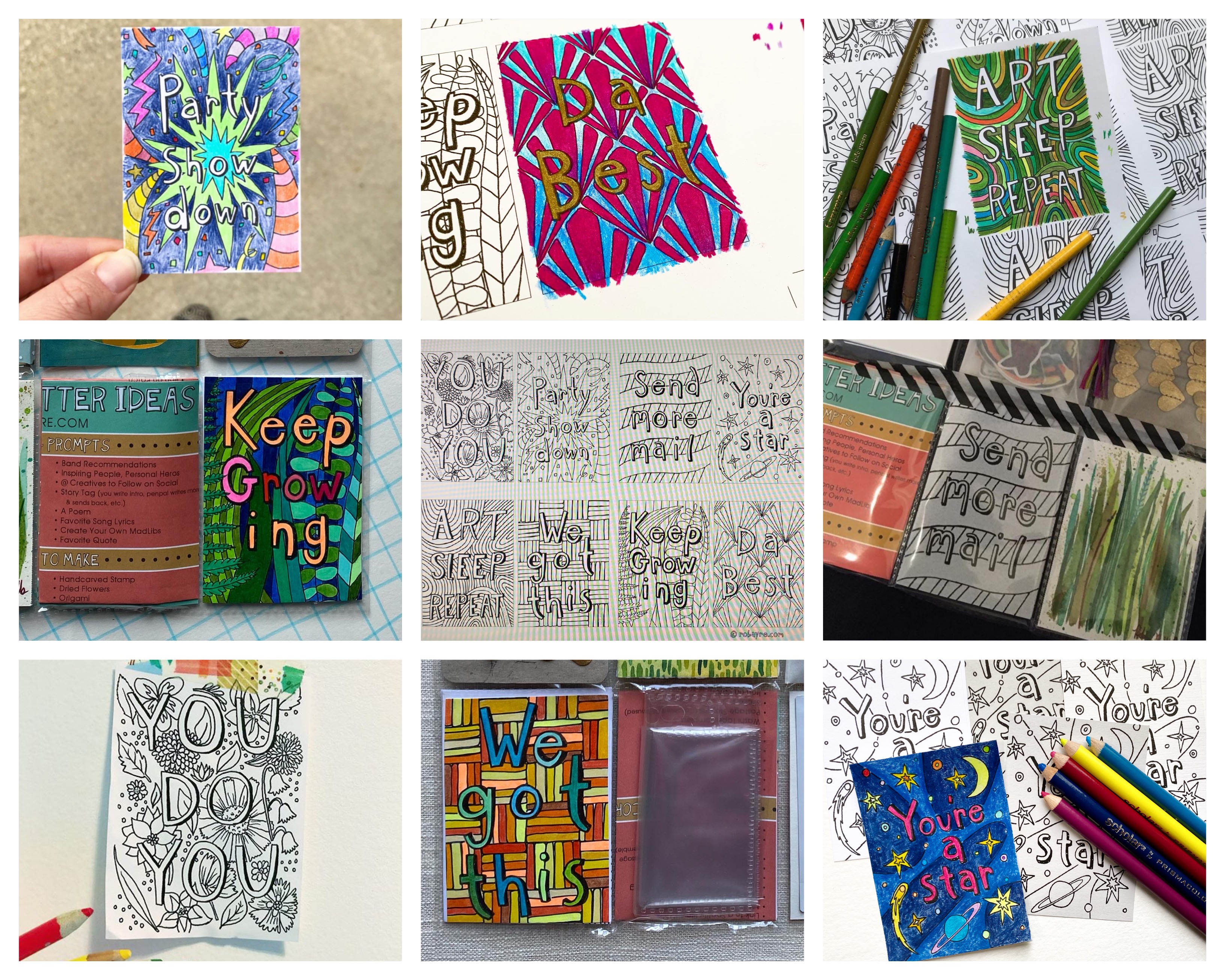 Coloring Book Cards and a Giveaway – CLOSED