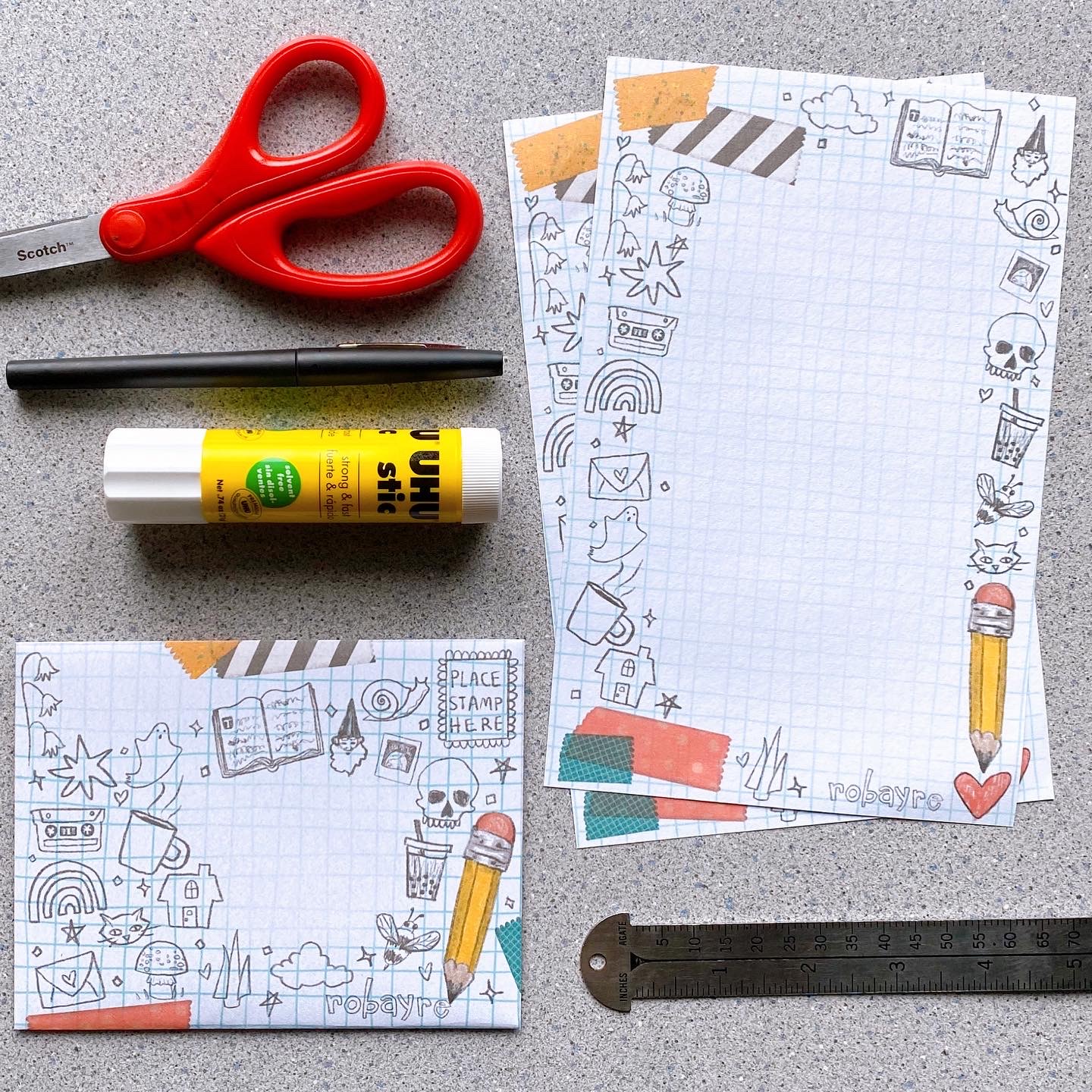 Newsletter and Free Printable Stationery Set